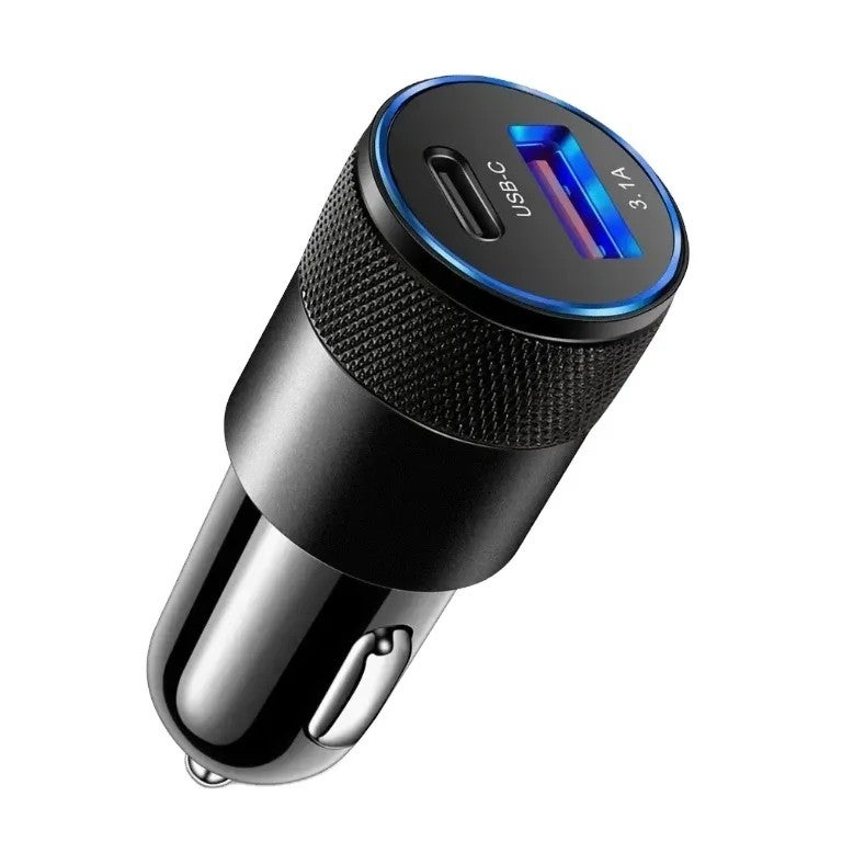 Bluejw 5V/4.8A Multi-Port USB Car Charger - 3-in-1 Phone Charger Adapter for Automobile (12-24V) - Image 2
